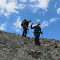 ...e di nuovo sulla roccia, la stanchezza nelle gambe