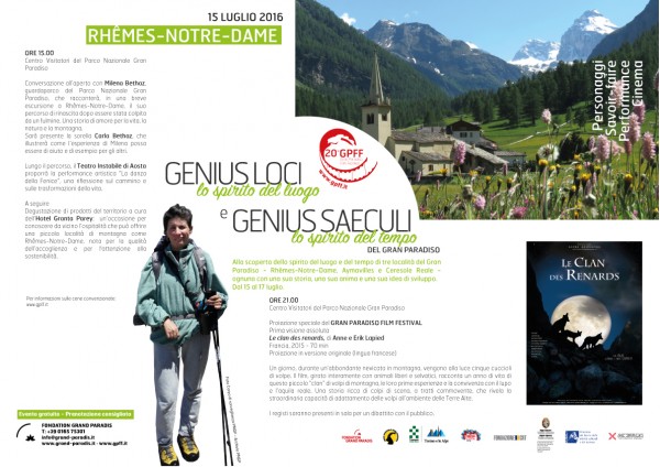 Genius Loci e Genius Saeculi del Gran Paradiso - Rhemes-Notre-Dame